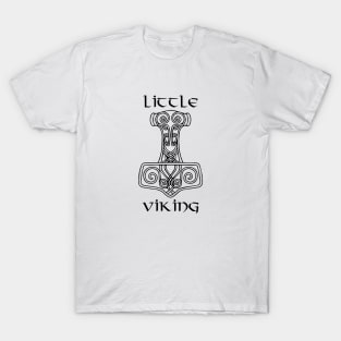 Little Viking Black T-Shirt